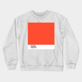 PANTONE 16-1460 TCX Dragon Fire, orange Crewneck Sweatshirt